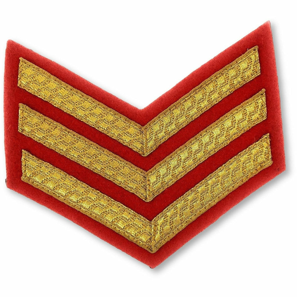 Mess Dress -Chevrons - Gold on Scarlet - Sgt [product_type] Military.Direct - Military Direct